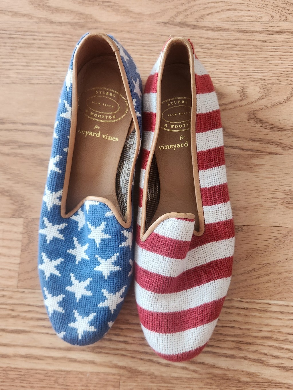 Euc Stubbs & Wootton X Vineyard Vines Patriotic Red, White & Blue, Size 7 — image 2 of 3
